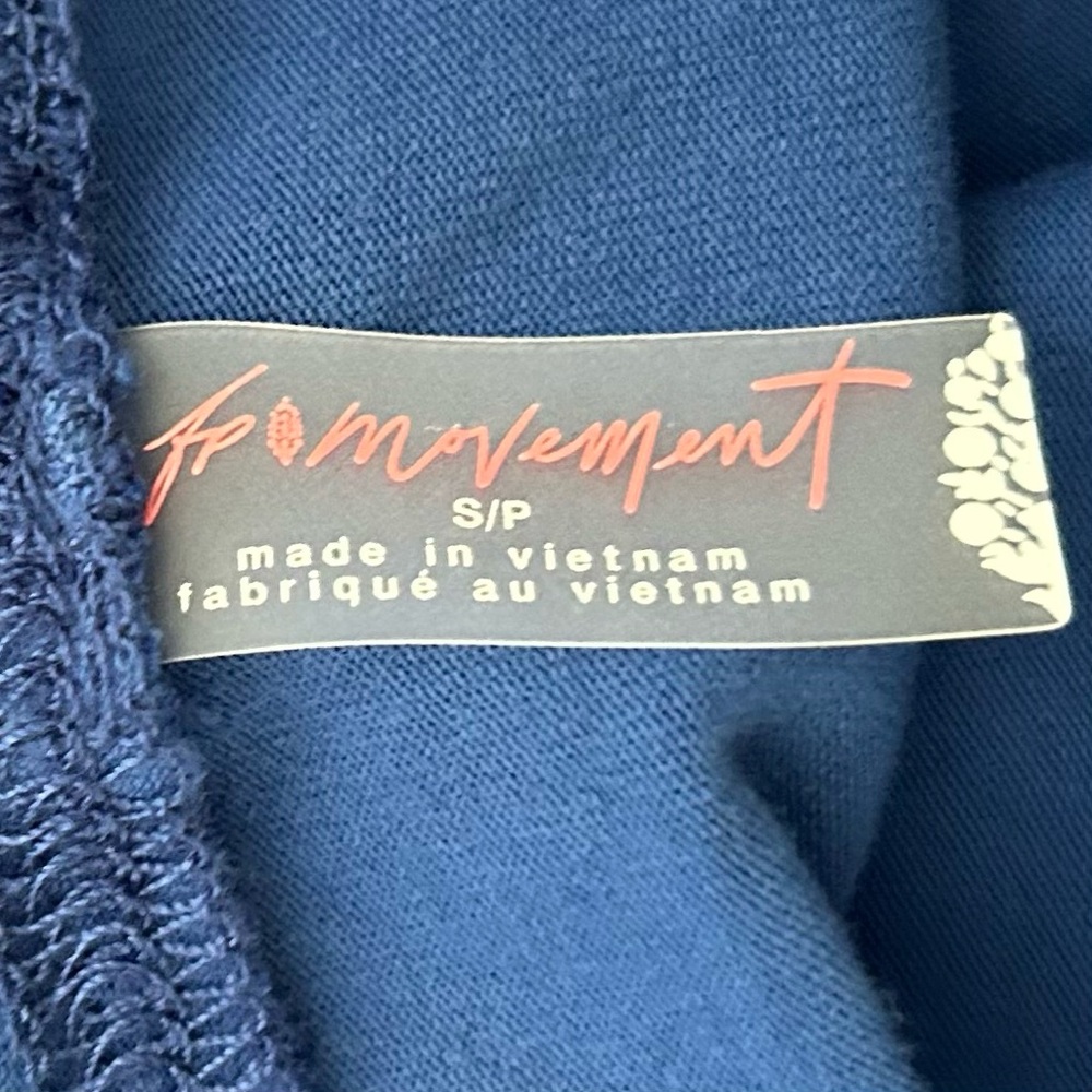 ☀️(A432) NWT Free People Hot Shot Hooded Layer. Royal Blue. Size: Small - Picture 12 of 15